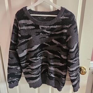 Barefoot Dreams Carbon Camo Sweater